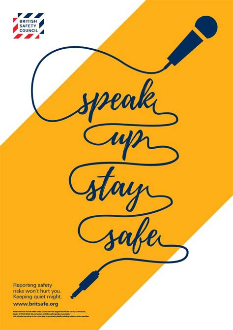 Speak Up Stay Safe Safety Posters Stay Safe Safe