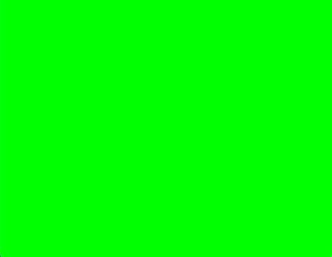 Pure green test screen