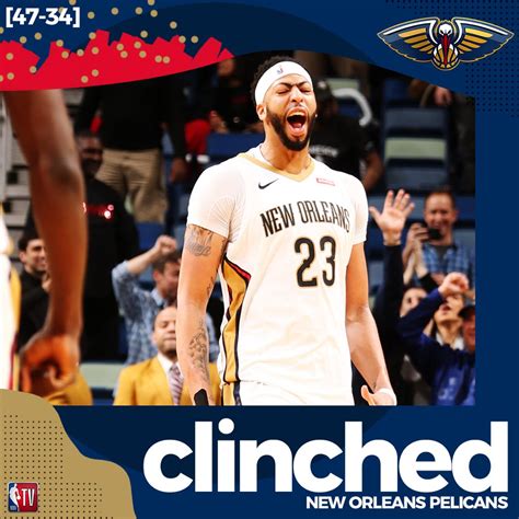 Nba Tv On Twitter The Pelicansnba Have Officially Clinched A Spot In The 2018 Nbaplayoffs