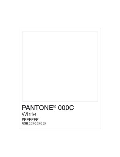 PANTONE WHITE Pantone White Pantone Palette Pantone Colour Palettes
