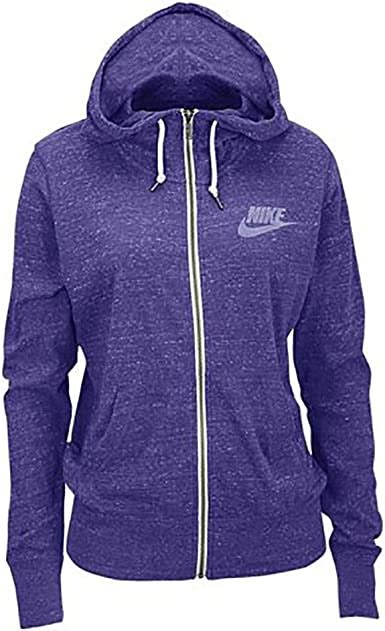 Nike Gym Vintage Full Zip Hoodie Xl Purple At Amazon Womens