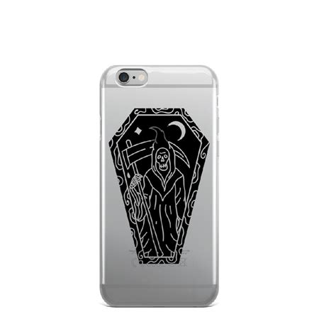 Grim Reaper Phone Case Art Phone Case Iphone Case Custom Etsy