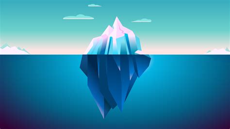 3840x2160 Iceberg Minimalism 4k Hd 4k Wallpapers Images