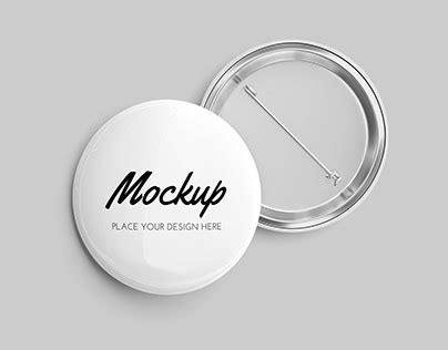 Pin Badge Mockup Behance