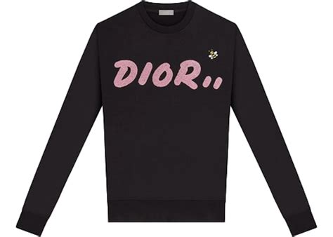 Kaws X Dior Crewneck Sweatshirt Black Ss19 Cn
