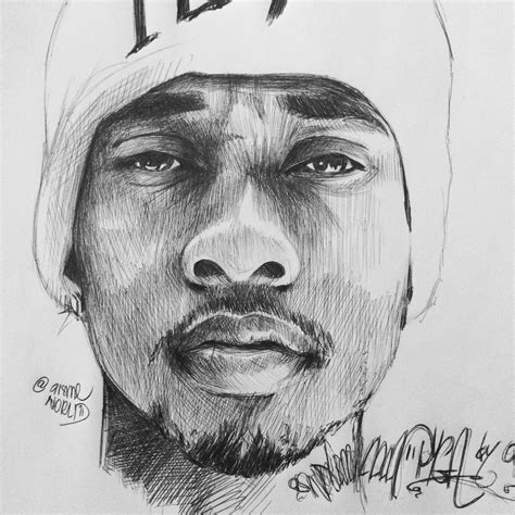 Tyga Drawing By Aisme Rapper Art Face Drawing Drawings