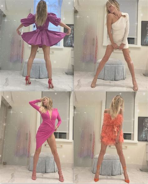 Heidi Klum Showed Off Long Legs In Her Favorite Dresses Photos Video Fappeningtime