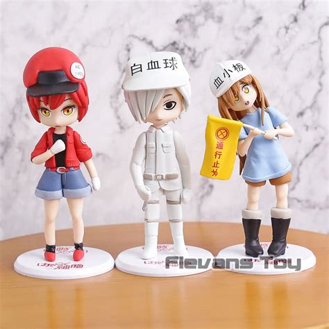 Cells At Work Hataraku Saibou Platelet White Red Blood Pvc Action Figure Collectible Model Toy