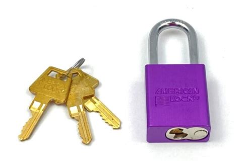 American Lock Series 1100 Purple Padlock Model A1106kaprp3key For Sale
