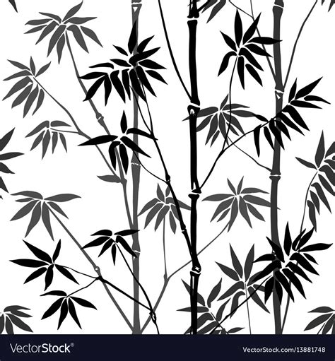 Bamboo Seamless Pattern Royalty Free Vector Image