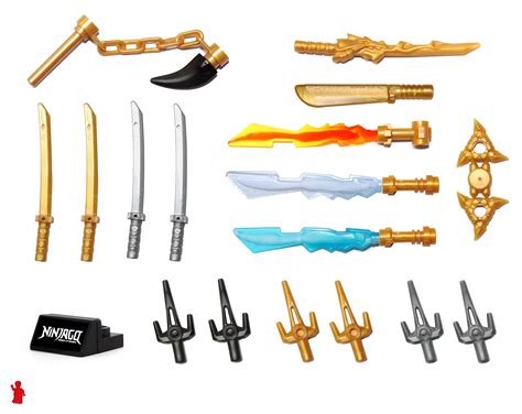 Buy Lego Ninjago Weapons Pack With Display Stand For All Minifigures