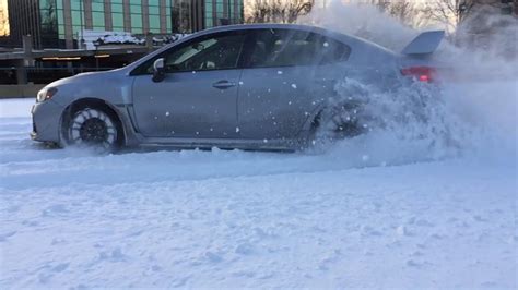 Snow Drifting The 2015 Subaru Wrx In Slow Motion