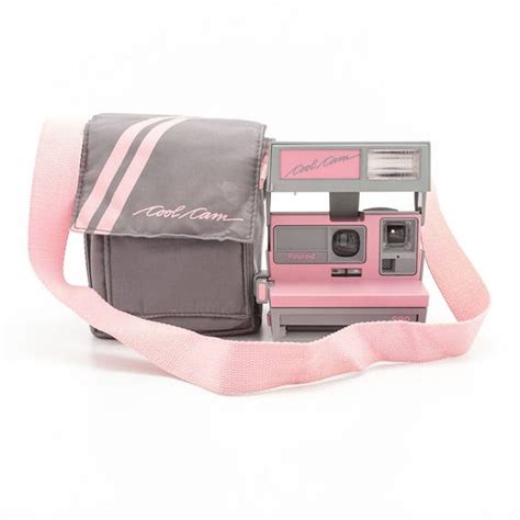 Polaroid 600 Cool Cam Pink And Grey With Soft Camera Case