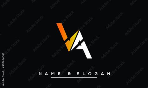 va av v a abstract letters logo monogram stock vector adobe stock