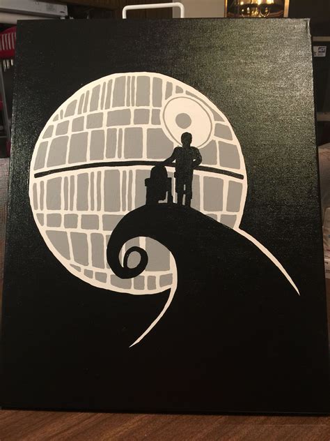 Star Wars Nightmare I Painted On 16x20 Canvas Star Wars Painting