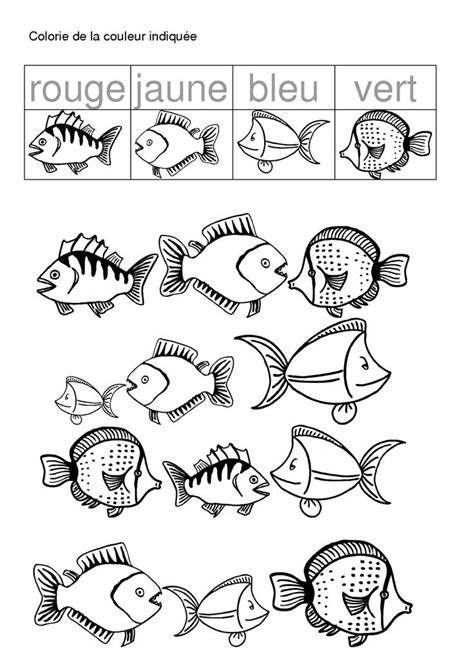 poisson chez Camille Poisson à colorier Animaux marins Coloriage