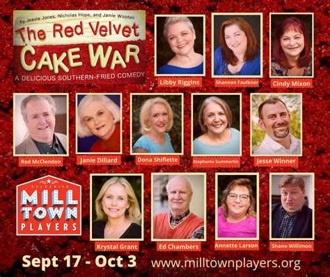 The Red Velvet Cake War Opens Sept 17 At Historic Pelzer Auditorium