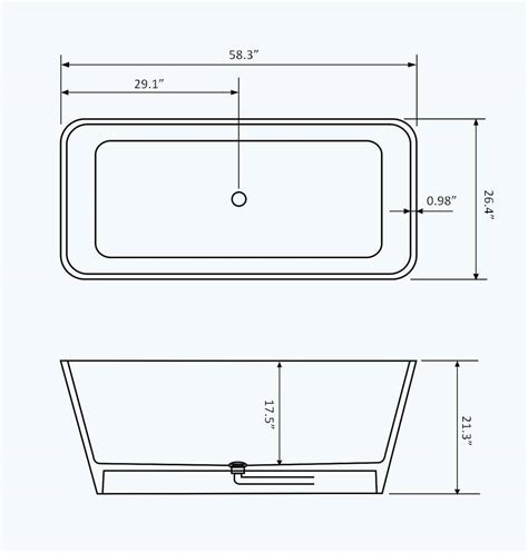 These pictures of this page are about:corner bathtub dimensions. Lurisia Luxury Modern Bathtub 58.3"