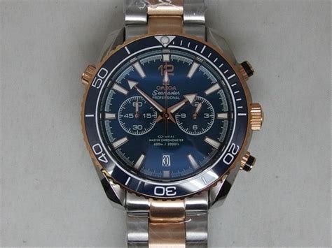 jual jam tangan omega seamaster  combi chrono blue   lapak