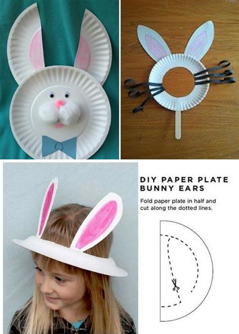 Paper Plate Bunny Ears And Easter Bonnet Paper Plate Bunny Ear Hat