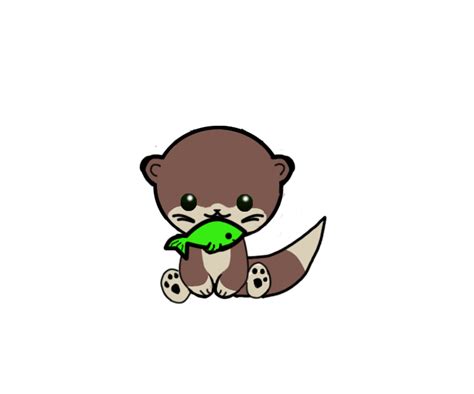 Cute Otter Drawing Free Download On Clipartmag