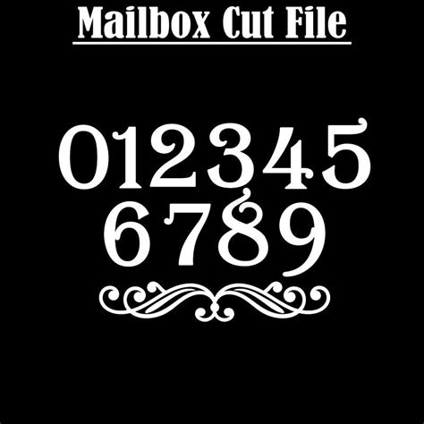 mailbox number font reflective house numbers for mailbox mailboss many font styles to choose