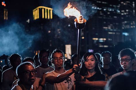 Tiananmen Square Massacre Anniversary Huge Candlelight Vigil Held In