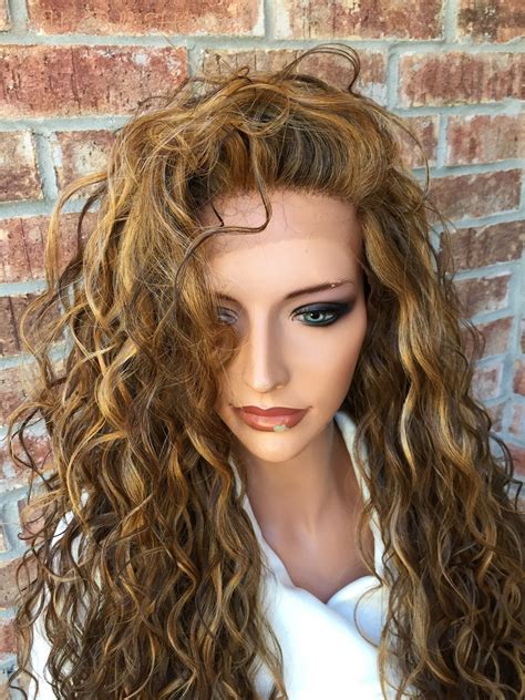 dark blonde honey balayage human hair blend multi parting swiss lace front wig 26 lace front