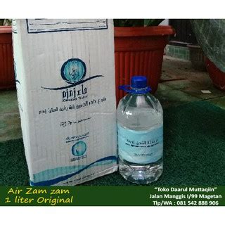 Ada 3 varian ukuran air zam zam yang kami jual yaitu ukuran 5 liter, 1 liter dan 60 ml. Air Zam Zam Asli air zamzam Original dari mekkah Minuman ...