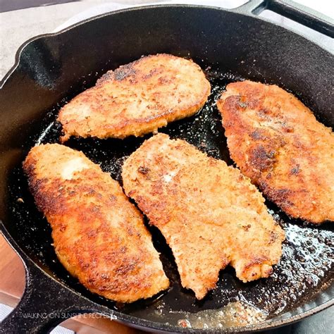 Frying chicken in the cast iron skillet brings back childhood memories of when my mom prepared chicken very similarly. Cast Iron Skillet Chicken Breasts | Walking On Sunshine ...