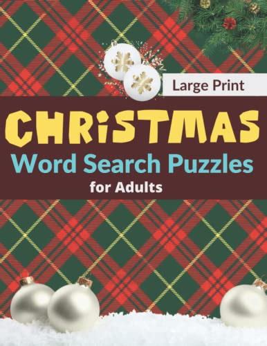 Large Print Christmas Word Search Puzzles For Adults 65 Large Print
