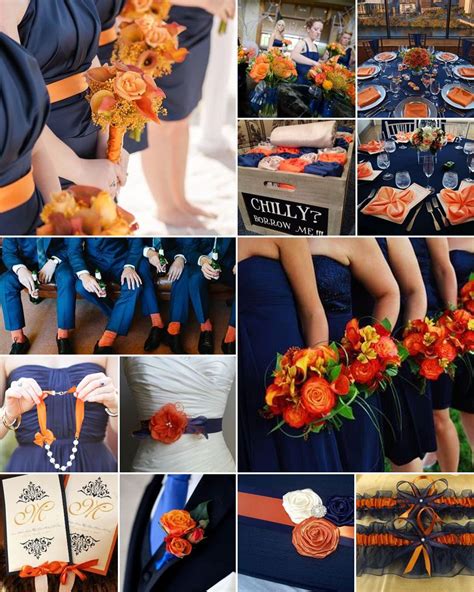 Navy And Burnt Orange Make A Wonderful Combination Thats Ideal For An