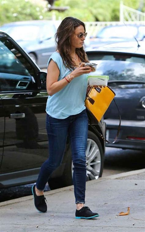 Mila Kunis Street Style Booty In Jeans Out In Los Angeles