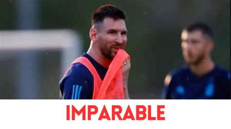 Lionel Messi Anota Golazo En Entrenamiento De La Selecci N Argentina Youtube