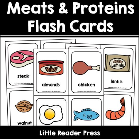 12 Meats And Proteins Food Group Flash Cards Made By Teachers