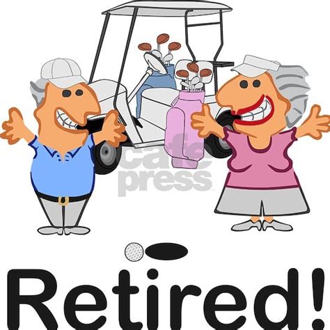 Funny Retirement Golf Couple Cartoon Keepsake Box By Sunnydays Cafepress
