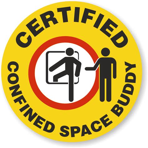 Confined Space Stickers Hathugger Decals