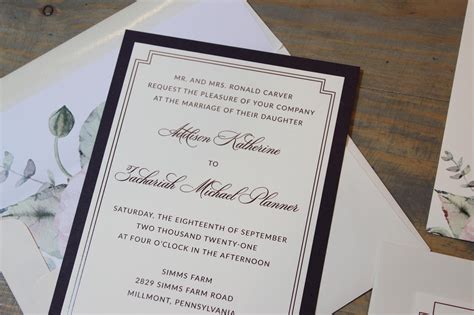 Return To Tradition Classic Timeless And Elegant Wedding Invitations
