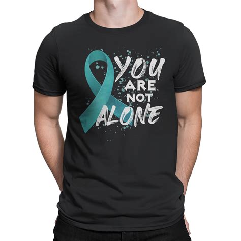 Mens Fashion T Shirt You Are Not Alone Sexual Assault Awareness Month Crew Neck Short