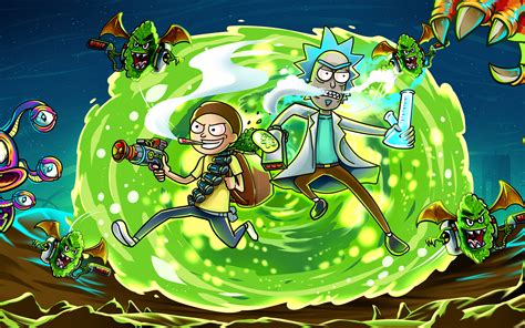 3840x2400 Rick And Morty In Another Dimension Illustration 4k Hd 4k