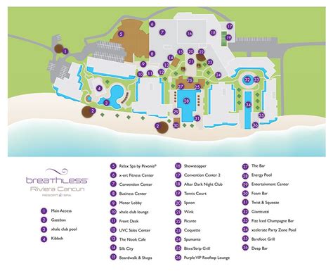 Cancun Resort Map All Inclusive Washington State Map