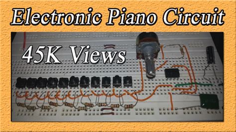 Electronic Piano Circuit Using 555 Timer Ic
