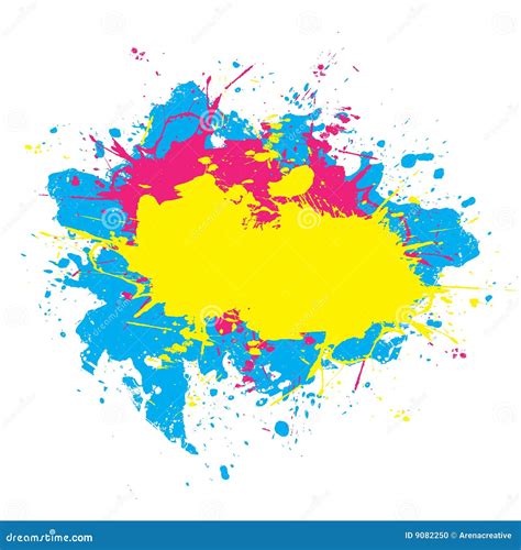 Colorful Splattered Paint Stock Photo Image 9082250