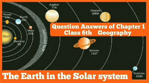 Earth In The Solar System Question Answers Of Chapter 1 Class 6th