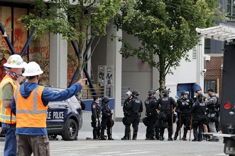 Seattle Police Arrest 10 As Protests Continue Ap News