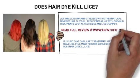 Bleaching hair involves using chemicals to strip the hair of its melanin, so that it appears lighter in colour. Does hair dye kill lice - YouTube