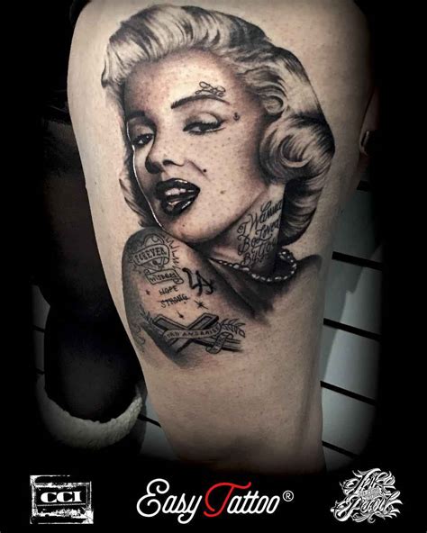 Marilyn Monroe Pin Up Girl Tattoos