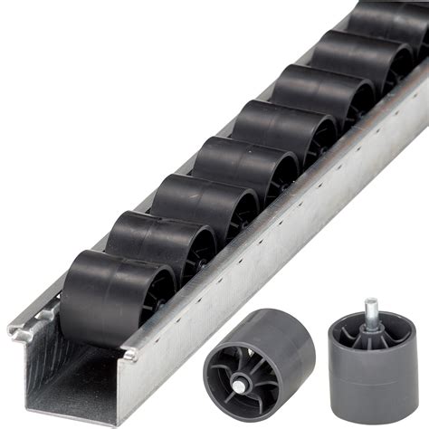 Roller Tracks With Cylindrical Plastic Rollers ESD Version And
