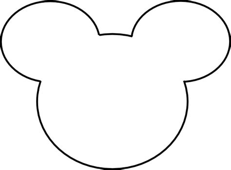 Mickey Head Outline Svg Mickey Svg Dxf Png Instant Do