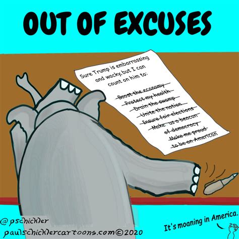 Cartoon Out Of Excuses
